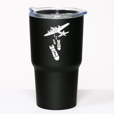 Bomber Dropping F Bombs Funny retro boy Tumbler