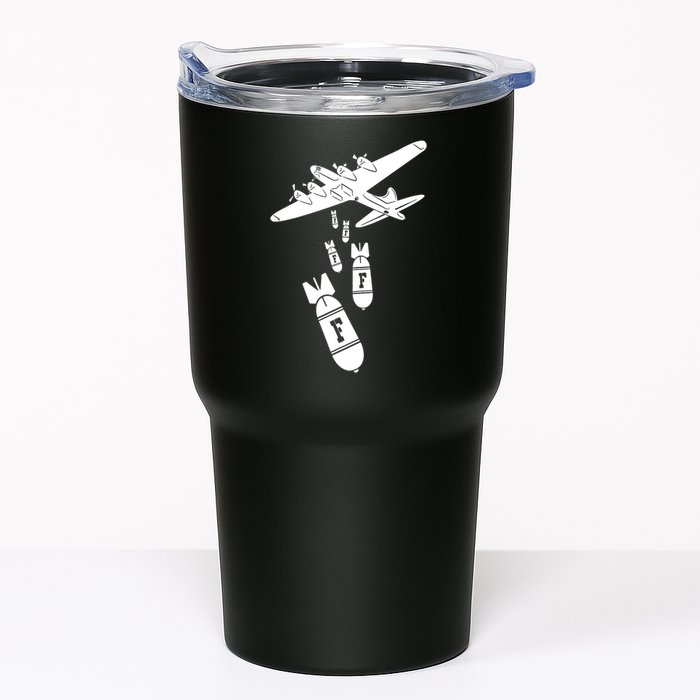 Bomber Dropping F Bombs Funny retro boy Tumbler