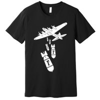 Bomber Dropping F Bombs Funny retro boy Premium T-Shirt