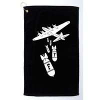 Bomber Dropping F Bombs Funny retro boy Golf Towel