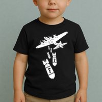 Bomber Dropping F Bombs Funny retro boy Toddler T-Shirt