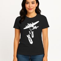 Bomber Dropping F Bombs Funny retro boy Womens T-Shirt