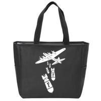 Bomber Dropping F Bombs Funny retro boy Zip Tote Bag