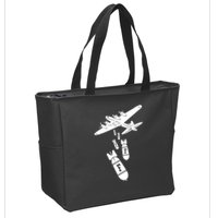 Bomber Dropping F Bombs Funny retro boy Zip Tote Bag