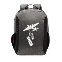Bomber Dropping F Bombs Funny retro boy Vector Backpack