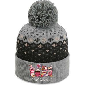 Bus Driver Funny Coffee Hearts Happy Valentines Day Gift The Baniff Cuffed Pom Beanie