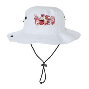 Bus Driver Funny Coffee Hearts Happy Valentines Day Gift Legacy Cool Fit Booney Bucket Hat