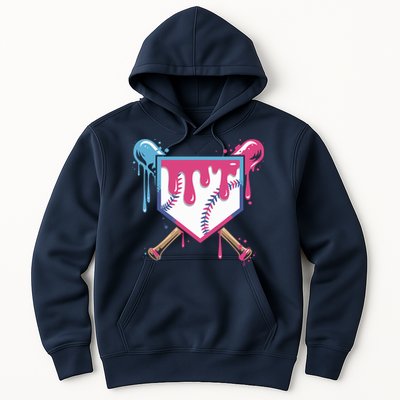Baseball Drip FIce Cream Drip Baseball Hoodie