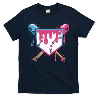 Baseball Drip FIce Cream Drip Baseball T-Shirt