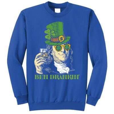 Ben Drankin Funny Green Shamrock Political St Patricks Day Gift Sweatshirt