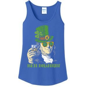 Ben Drankin Funny Green Shamrock Political St Patricks Day Gift Ladies Essential Tank