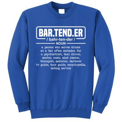 Bartender Definition For Bartender Gift Sweatshirt