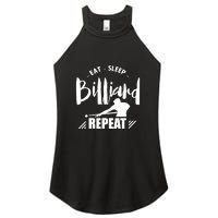 Billiards Dad Funny Eat Sleep Billiards Repeat Gift Father's Day Women’s Perfect Tri Rocker Tank