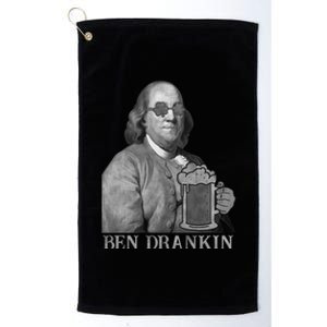 Ben Drankin Funny Lucky St Patricks Day 2020 Gift Cool Gift Platinum Collection Golf Towel