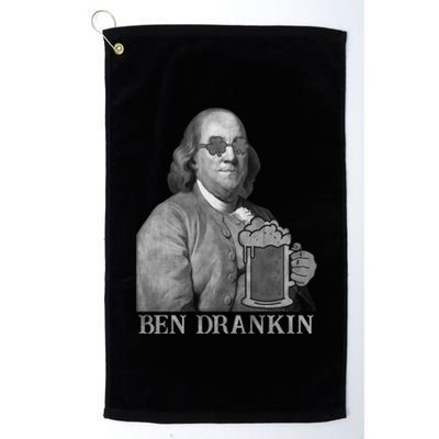 Ben Drankin Funny Lucky St Patricks Day 2020 Gift Cool Gift Platinum Collection Golf Towel