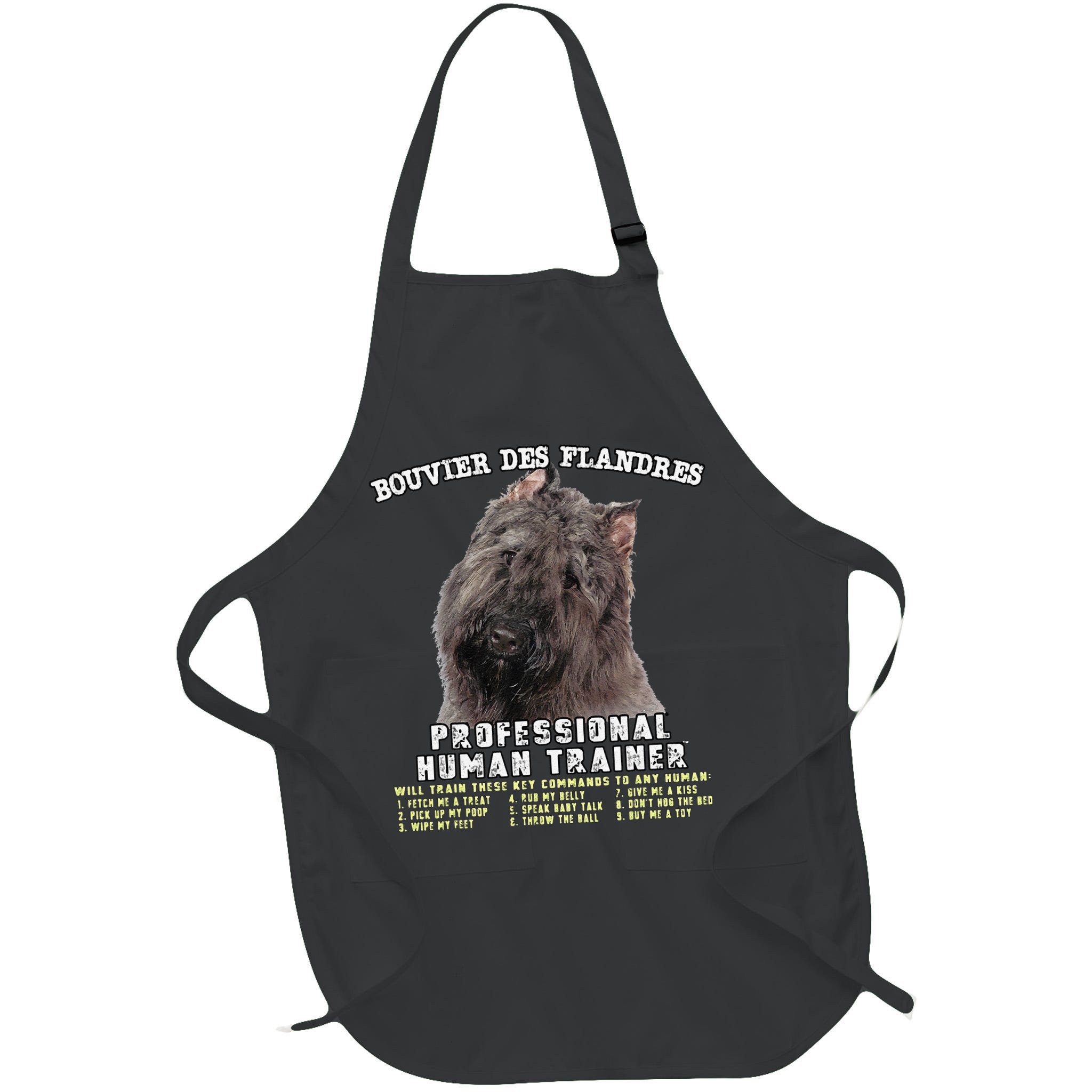 Bouvier Des Flandres Professional Human Trainer Cute Dog Apron