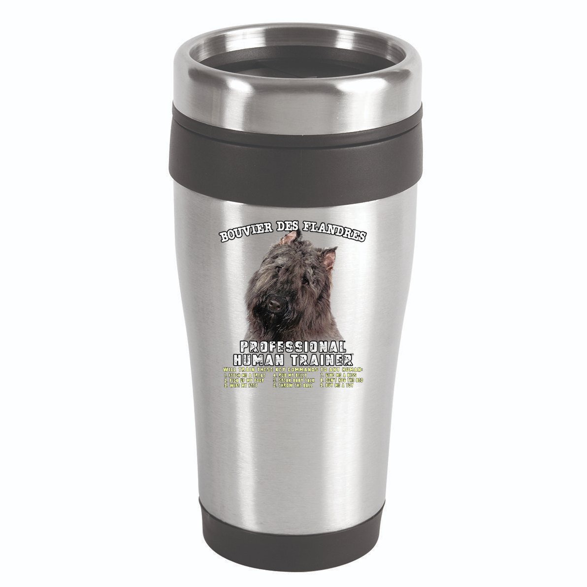 Bouvier Des Flandres Professional Human Trainer Cute Dog 16oz Travel Tumbler