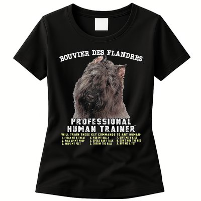 Bouvier Des Flandres Professional Human Trainer Cute Dog Womens T-Shirt