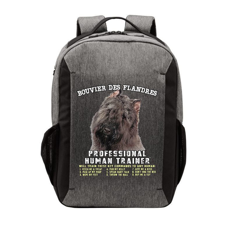Bouvier Des Flandres Professional Human Trainer Cute Dog Vector Backpack