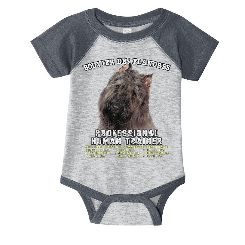 Bouvier Des Flandres Professional Human Trainer Cute Dog Infant Baby Jersey Bodysuit