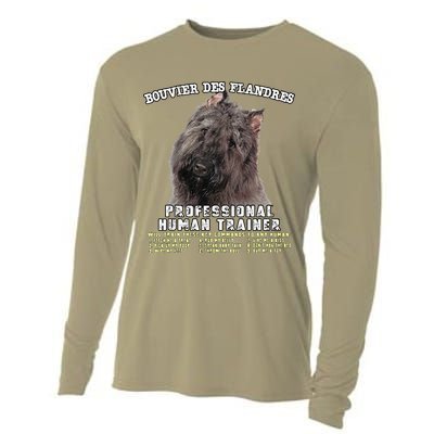 Bouvier Des Flandres Professional Human Trainer Cute Dog Cooling Performance Long Sleeve Crew