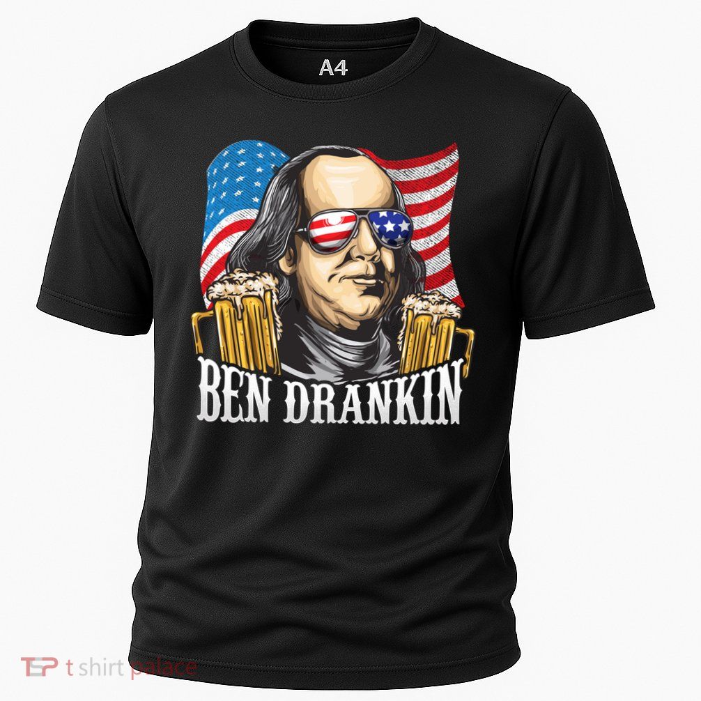 Ben Drankin! Funny Benjamin Franklin July 4th Beer Gift Cool Gift Performance Shirt