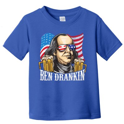 Ben Drankin! Funny Benjamin Franklin July 4th Beer Gift Cool Gift Toddler T-Shirt