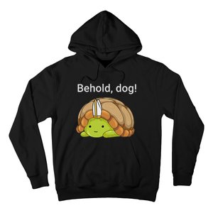 Behold Dog Funny Urtle Wearing A Priest Hat Hoodie