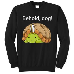 Behold Dog Funny Urtle Wearing A Priest Hat Sweatshirt