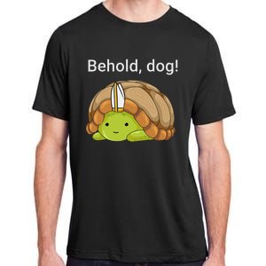 Behold Dog Funny Urtle Wearing A Priest Hat Adult ChromaSoft Performance T-Shirt