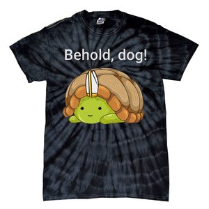 Behold Dog Funny Urtle Wearing A Priest Hat Tie-Dye T-Shirt