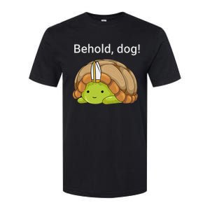 Behold Dog Funny Urtle Wearing A Priest Hat Softstyle CVC T-Shirt