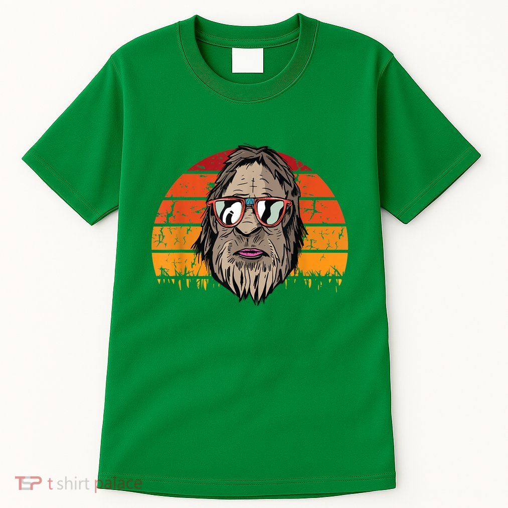 Bigfoot Dad Fathers Day Retro Vintage Sasquatch Yeti Papa Tall T-Shirt