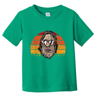Bigfoot Dad Fathers Day Retro Vintage Sasquatch Yeti Papa Toddler T-Shirt