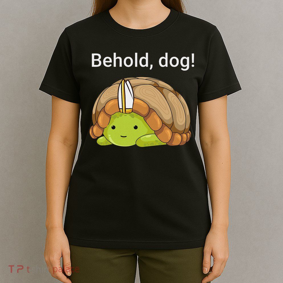 Behold Dog Funny Turtle Wearing A Priest Hat T-Shirt