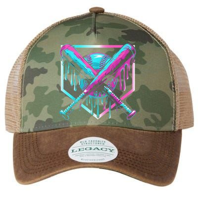 Baseball Drip For Boy Ice Cream Drip Y.o.u.t.h. Boy Baseball Legacy Tie Dye Trucker Hat