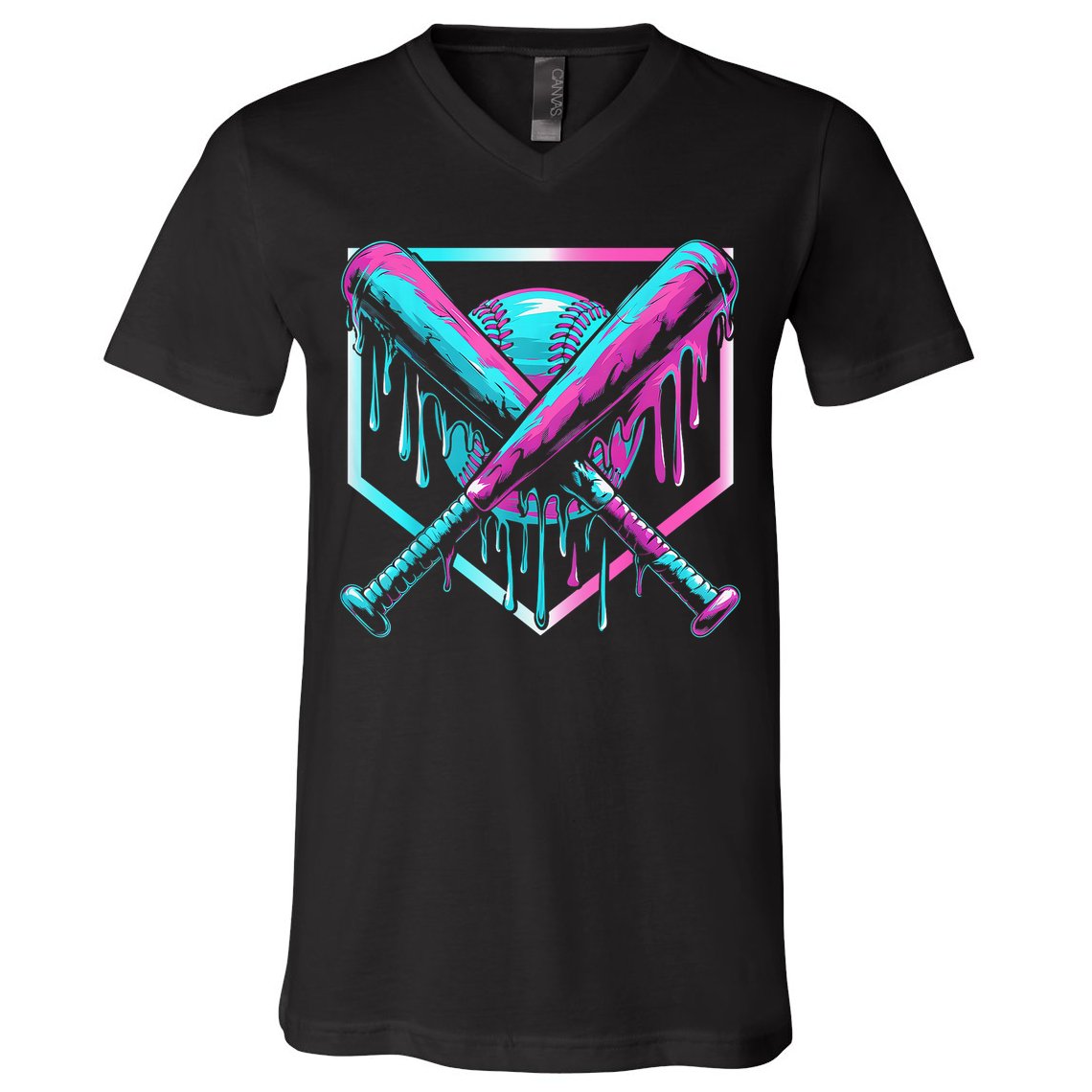 Baseball Drip For Boy Ice Cream Drip Y.o.u.t.h. Boy Baseball V-Neck T-Shirt