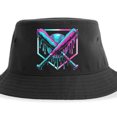 Baseball Drip For Boy Ice Cream Drip Y.o.u.t.h. Boy Baseball Sustainable Bucket Hat