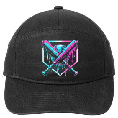 Baseball Drip For Boy Ice Cream Drip Y.o.u.t.h. Boy Baseball 7-Panel Snapback Hat