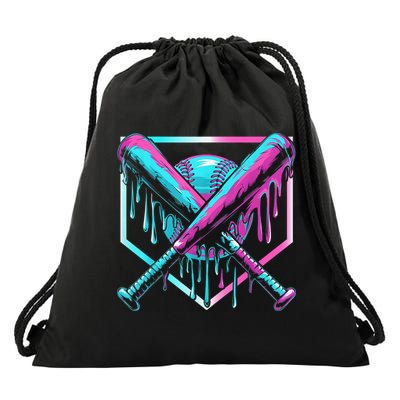 Baseball Drip For Boy Ice Cream Drip Y.o.u.t.h. Boy Baseball Drawstring Bag