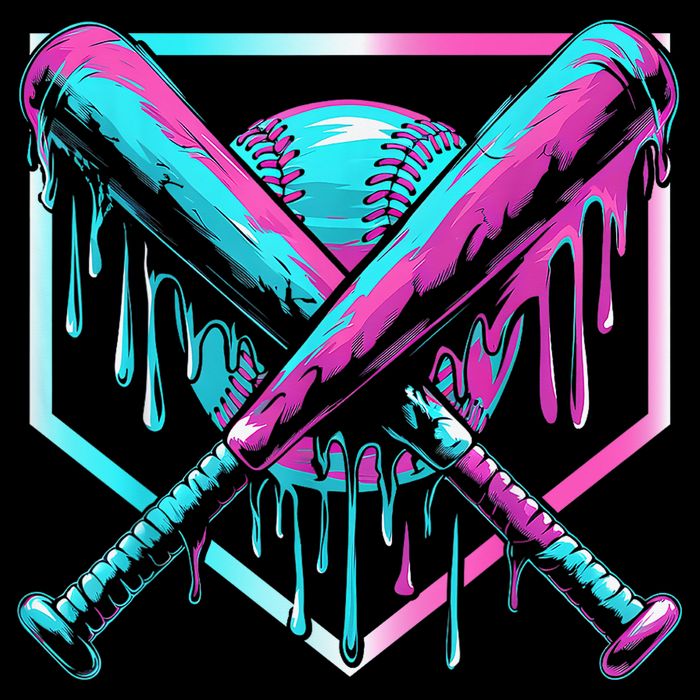 Baseball Drip For Boy Ice Cream Drip Y.o.u.t.h. Boy Baseball Flatbill Hat