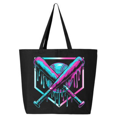 Baseball Drip For Boy Ice Cream Drip Y.o.u.t.h. Boy Baseball 25L Jumbo Tote