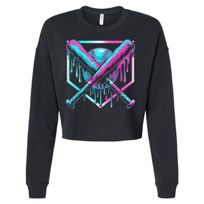 Baseball Drip For Boy Ice Cream Drip Y.o.u.t.h. Boy Baseball Cropped Pullover Crew