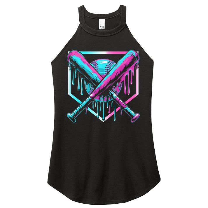 Baseball Drip For Boy Ice Cream Drip Y.o.u.t.h. Boy Baseball Women's Perfect Tri Rocker Tank