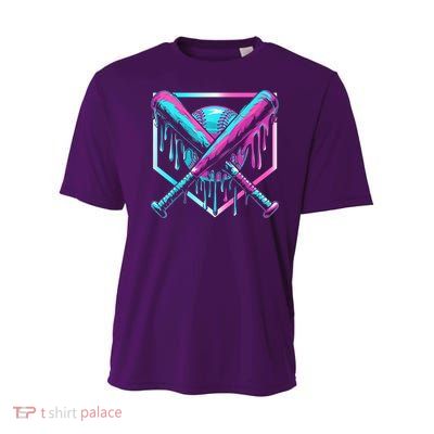 Baseball Drip For Boy Ice Cream Drip Y.o.u.t.h. Boy Baseball Youth Performance Sprint T-Shirt