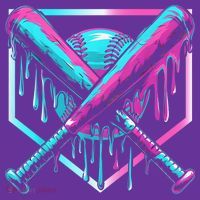 Baseball Drip For Boy Ice Cream Drip Y.o.u.t.h. Boy Baseball Poster