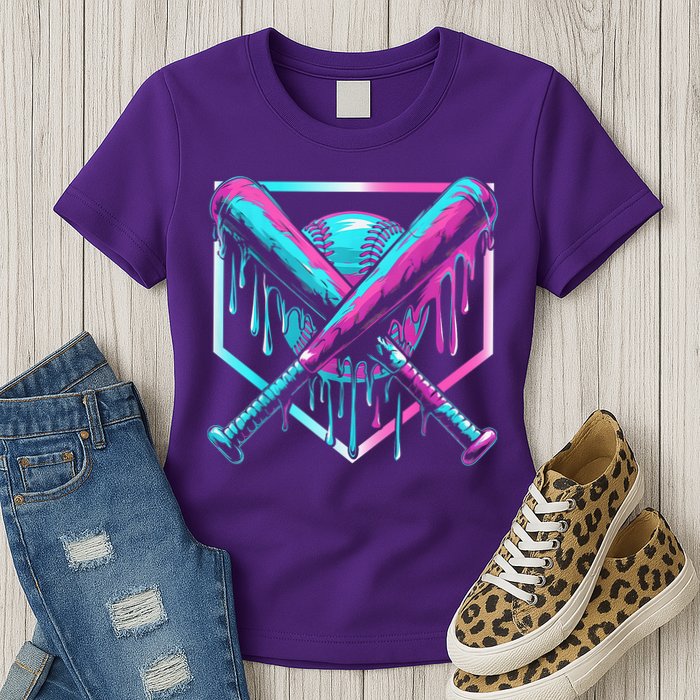 Baseball Drip For Boy Ice Cream Drip Y.o.u.t.h. Boy Baseball Womens T-Shirt