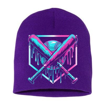 Baseball Drip For Boy Ice Cream Drip Y.o.u.t.h. Boy Baseball Short Acrylic Beanie