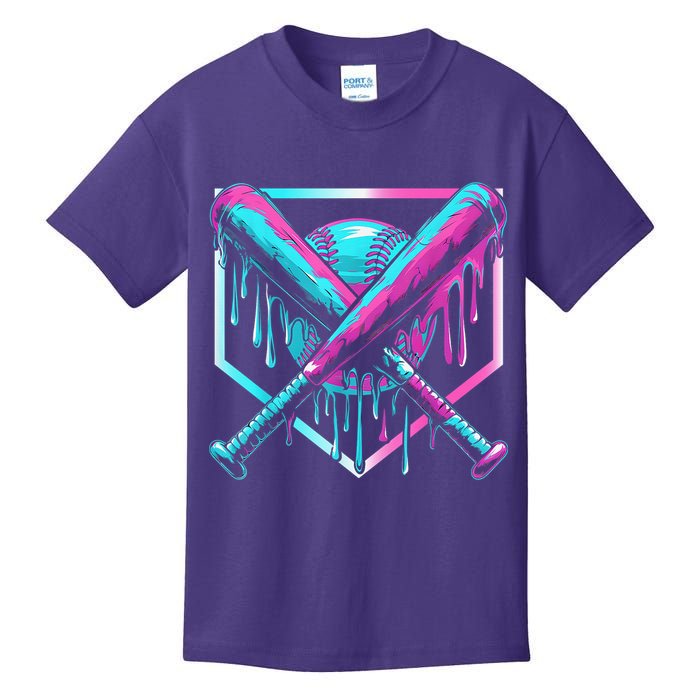 Baseball Drip For Boy Ice Cream Drip Y.o.u.t.h. Boy Baseball Kids T-Shirt