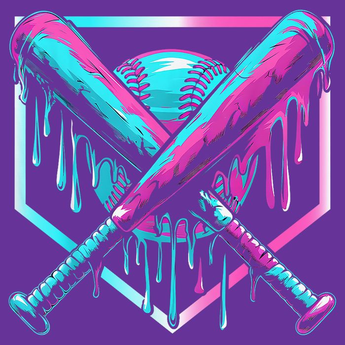 Baseball Drip For Boy Ice Cream Drip Y.o.u.t.h. Boy Baseball Kids T-Shirt